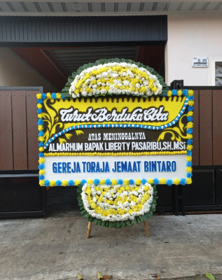 Papan Bunga Duka di Grogol